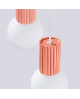 Lampa wisząca HALO 3P brzoskwiniowa Sollux SL.1755