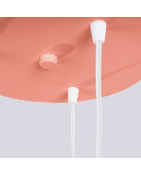 Lampa wisząca HALO 3P brzoskwiniowa Sollux SL.1755