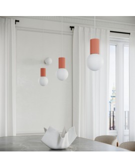 Lampa wisząca HALO 3P brzoskwiniowa Sollux SL.1755