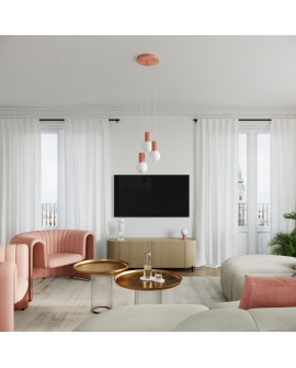 Lampa biurkowa HALO brzoskwiniowa Sollux SL.1756