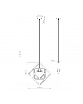 Lampa wisząca CARO Sollux SL.1757