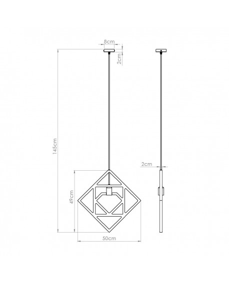 Lampa wisząca CARO Sollux SL.1757