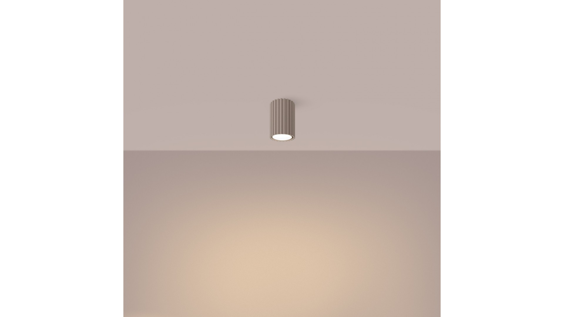 Plafon KARBON 10 taupe Sollux SL.1758