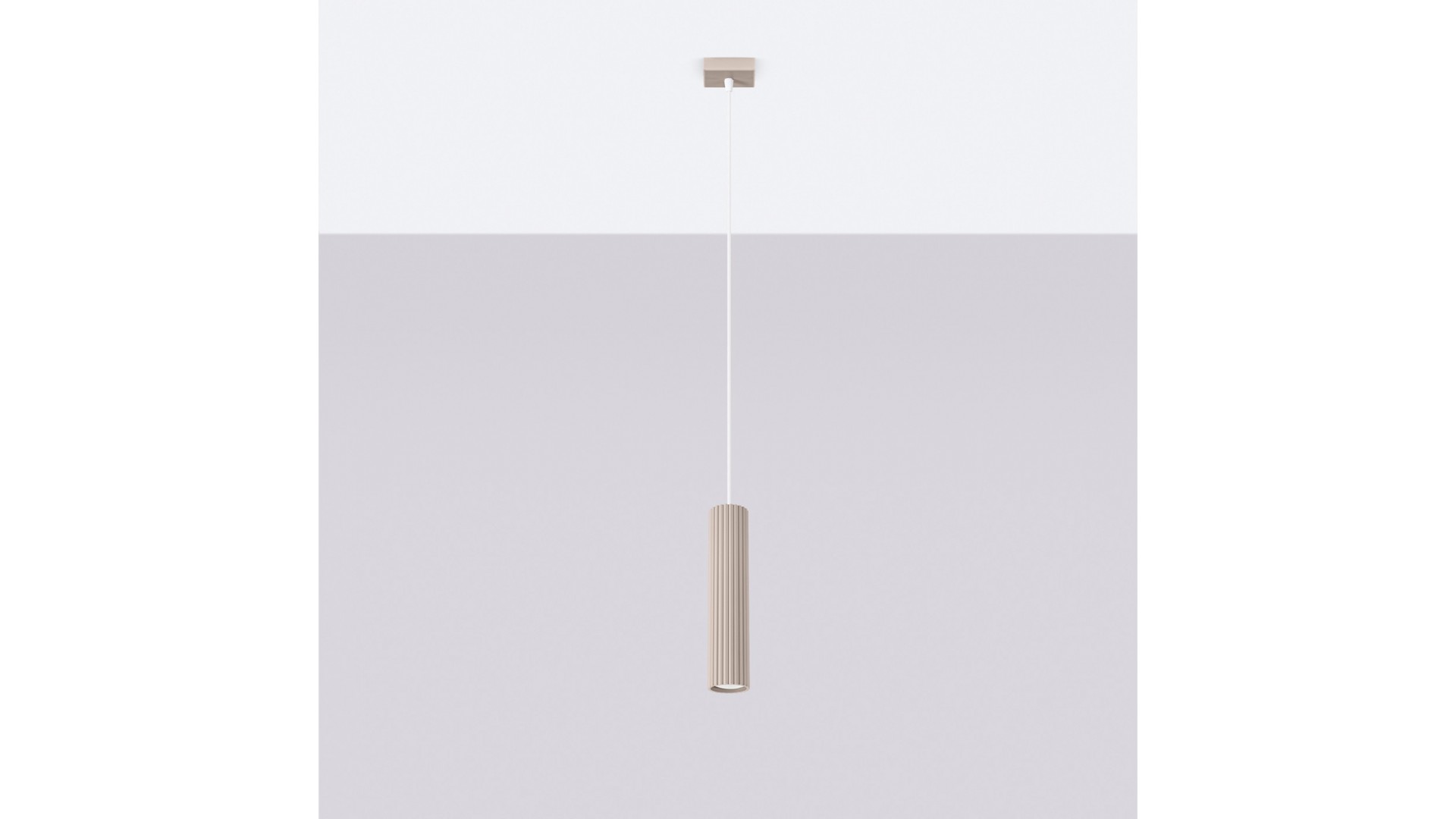 Lampa wisząca KARBON 1 taupe Sollux SL.1759