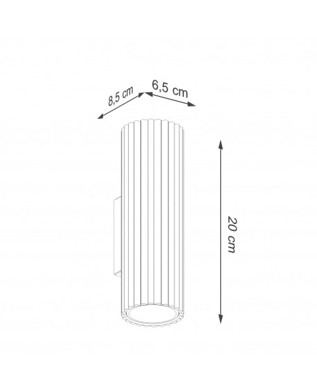 Kinkiet KARBON 20 taupe Sollux SL.1760