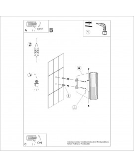 Kinkiet KARBON 20 taupe Sollux SL.1760