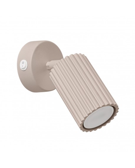 Kinkiet KARBON taupe z włącznikiem Sollux SL.1762