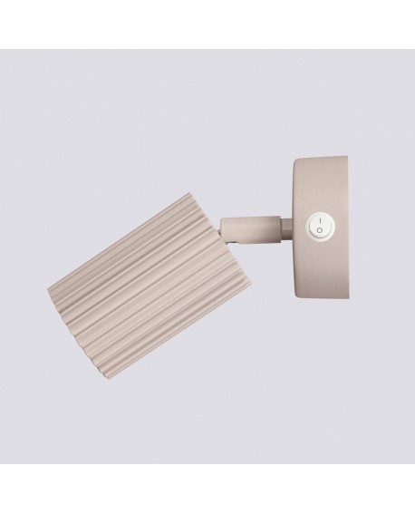 Kinkiet KARBON taupe z włącznikiem Sollux SL.1762