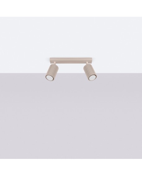 Plafon KARBON 2 taupe Sollux SL.1763