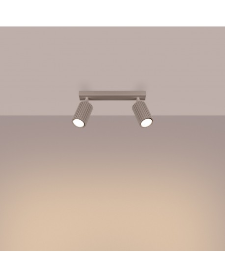 Plafon KARBON 2 taupe Sollux SL.1763