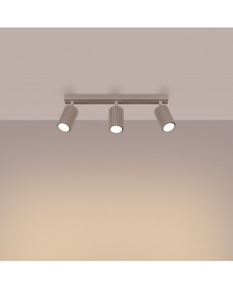 Plafon KARBON 3L taupe Sollux SL.1764