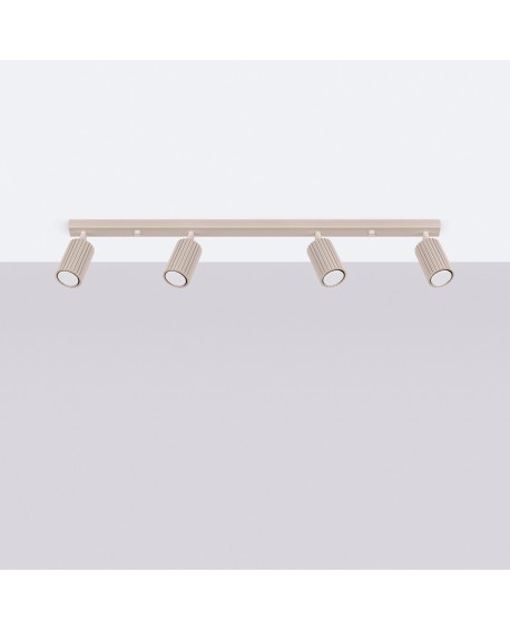 Plafon KARBON 4L taupe Sollux SL.1765