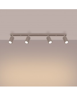 Plafon KARBON 4L taupe Sollux SL.1765