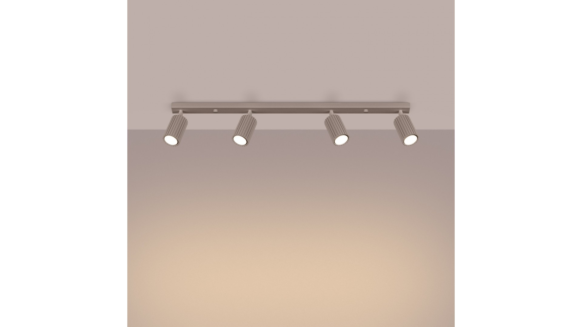 Plafon KARBON 4L taupe Sollux SL.1765