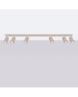 Plafon KARBON 6L taupe Sollux SL.1766