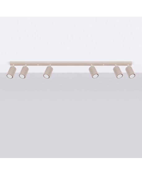 Plafon KARBON 6L taupe Sollux SL.1766