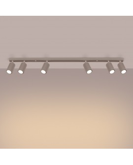 Plafon KARBON 6L taupe Sollux SL.1766