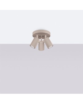 Plafon KARBON 3P taupe Sollux SL.1768