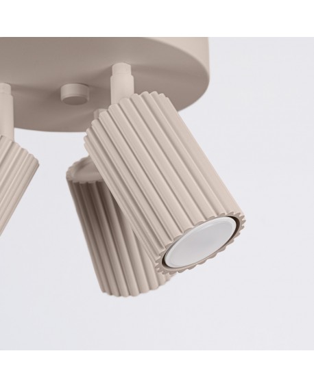 Plafon KARBON 3P taupe Sollux SL.1768