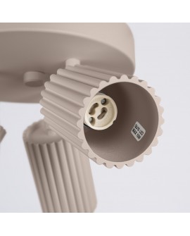 Plafon KARBON 3P taupe Sollux SL.1768