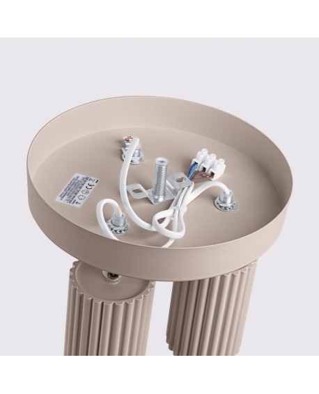 Plafon KARBON 3P taupe Sollux SL.1768