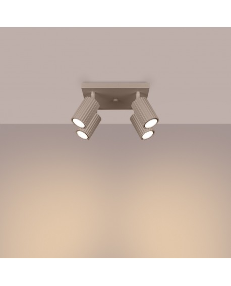 Plafon KARBON 4 taupe Sollux SL.1769