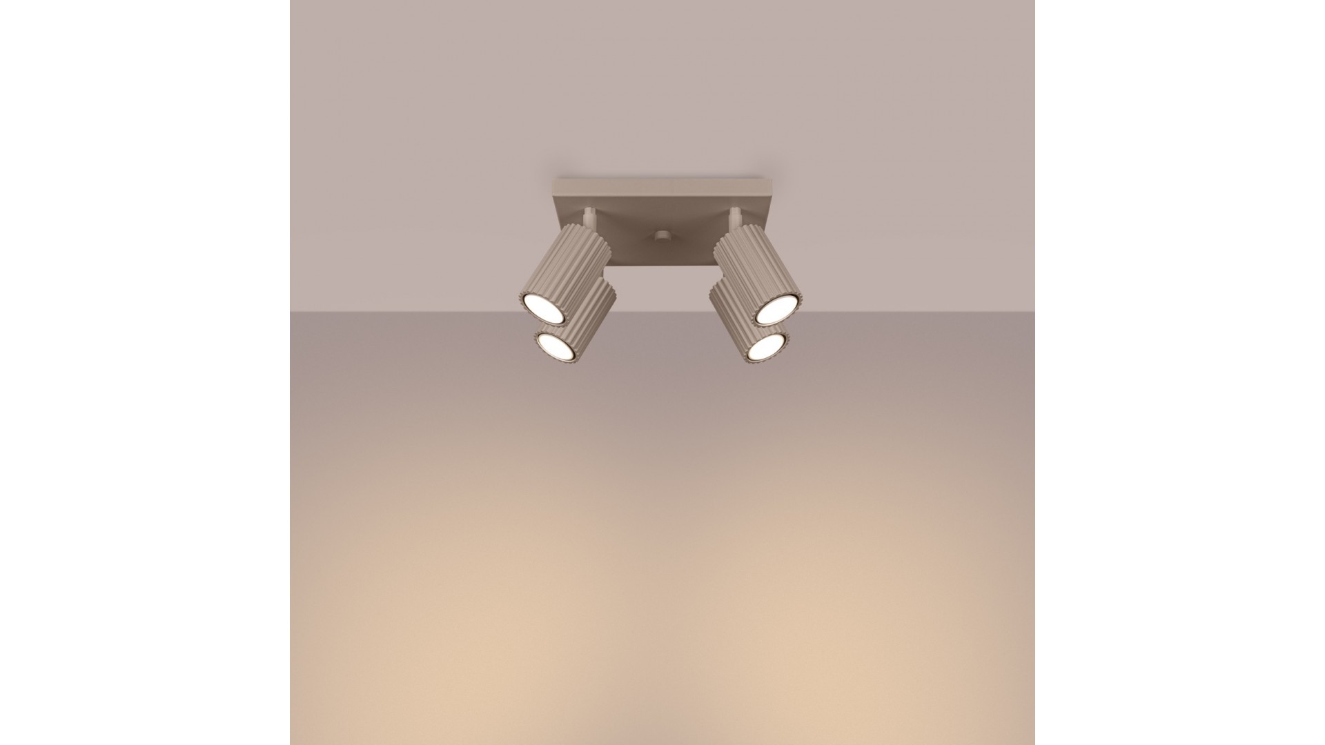 Plafon KARBON 4 taupe Sollux SL.1769