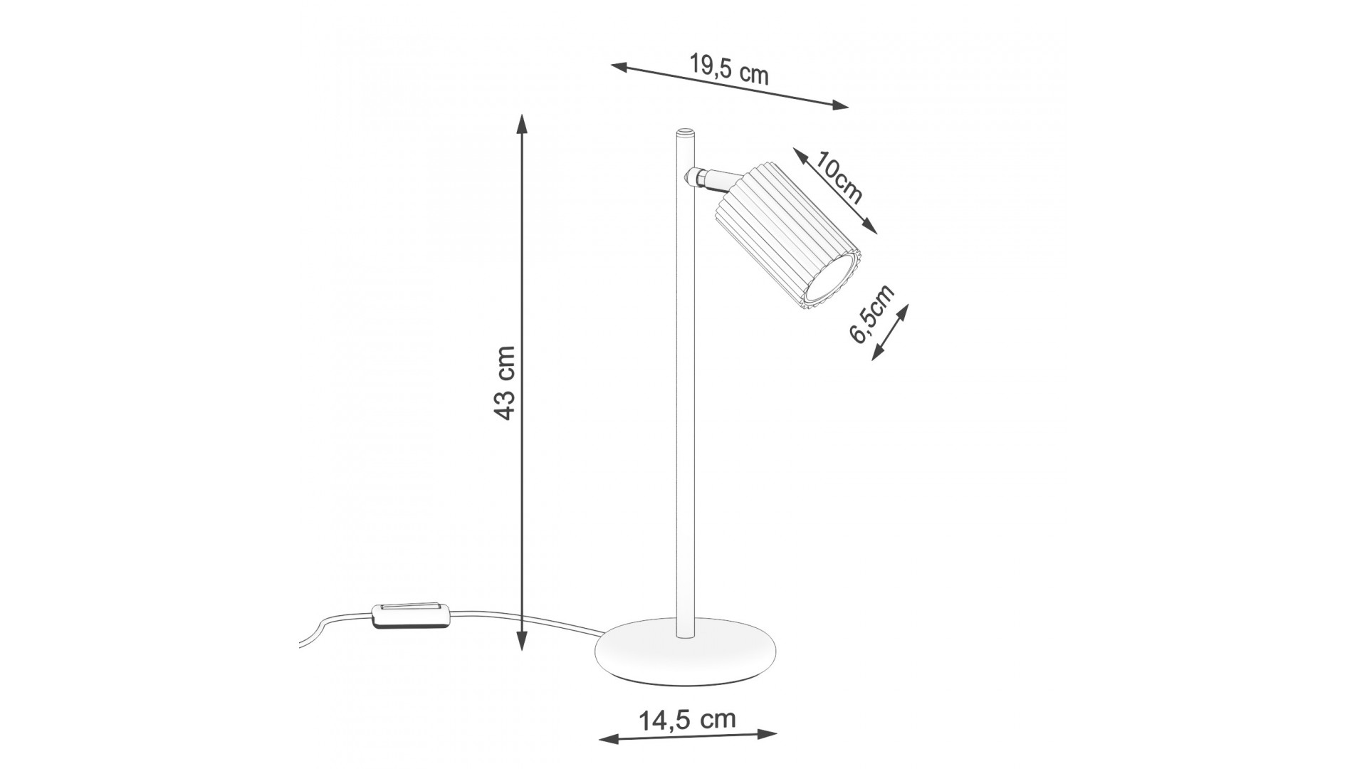 Lampa biurkowa KARBON taupe Sollux SL.1770