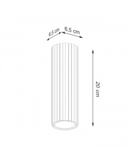 Plafon KARBON 20 taupe Sollux SL.1771