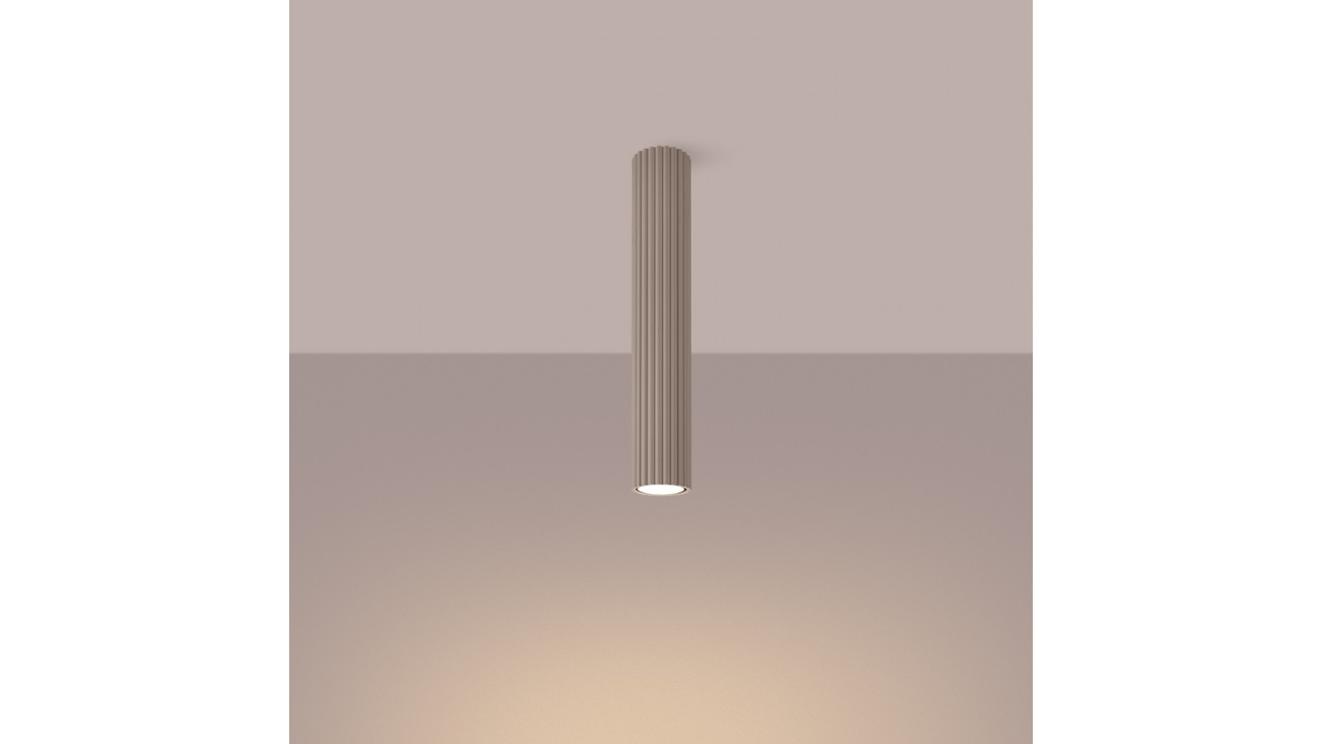 Plafon KARBON 40 taupe Sollux SL.1772