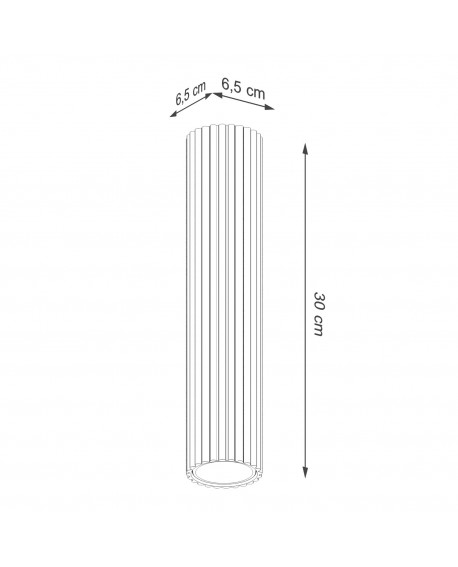Plafon KARBON 40 taupe Sollux SL.1772