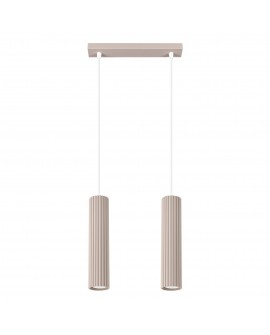 Lampa wisząca KARBON 2 taupe Sollux SL.1773