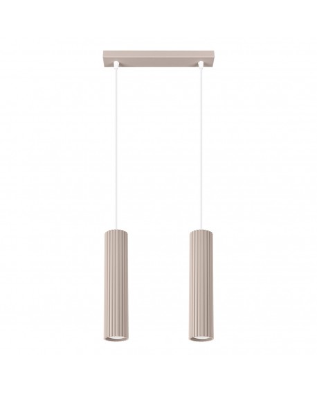 Lampa wisząca KARBON 2 taupe Sollux SL.1773