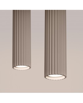 Lampa wisząca KARBON 2 taupe Sollux SL.1773