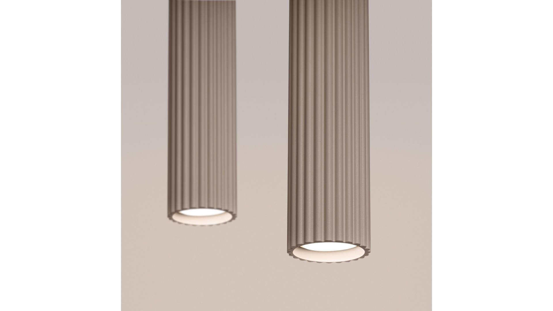 Lampa wisząca KARBON 2 taupe Sollux SL.1773