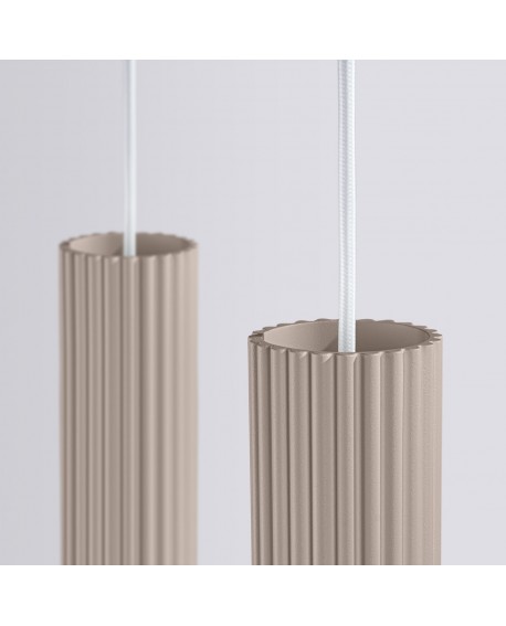 Lampa wisząca KARBON 2 taupe Sollux SL.1773