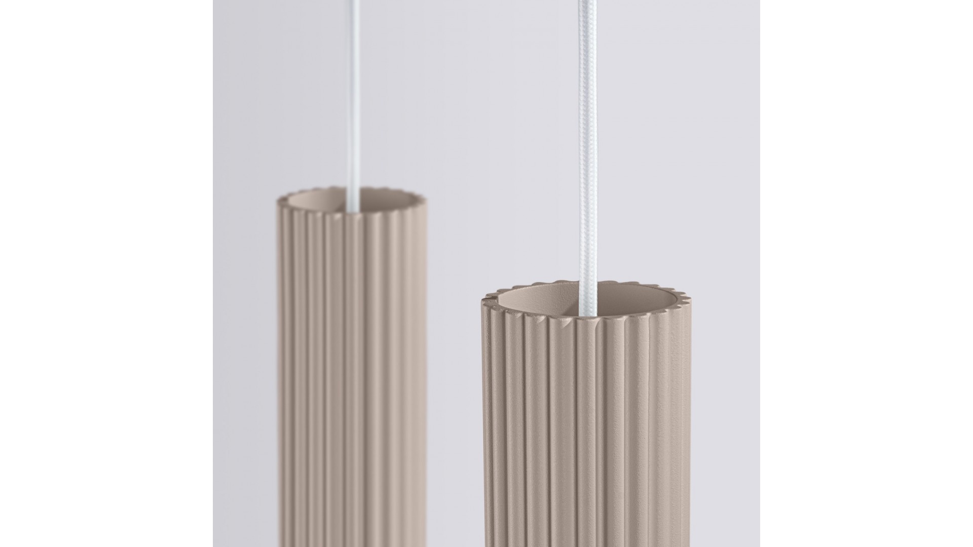 Lampa wisząca KARBON 2 taupe Sollux SL.1773