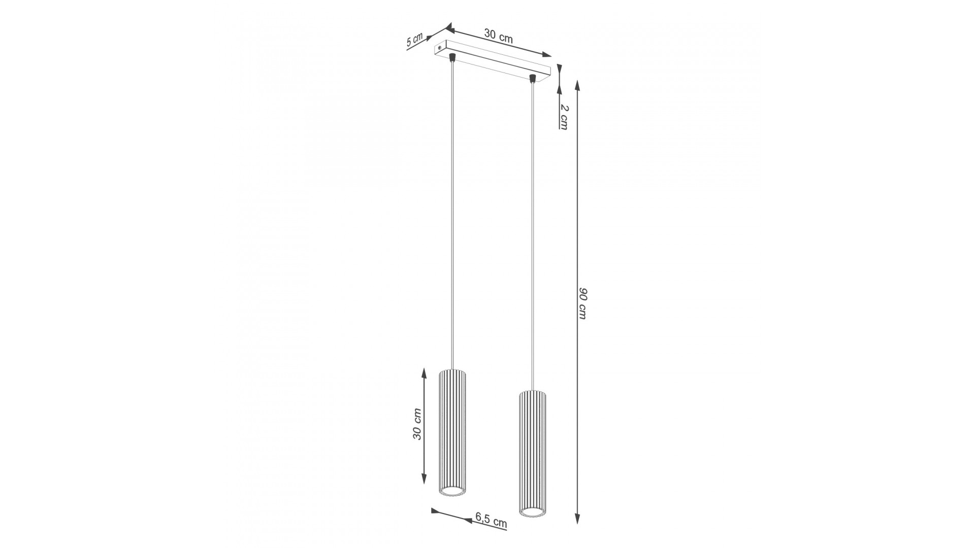 Lampa wisząca KARBON 2 taupe Sollux SL.1773