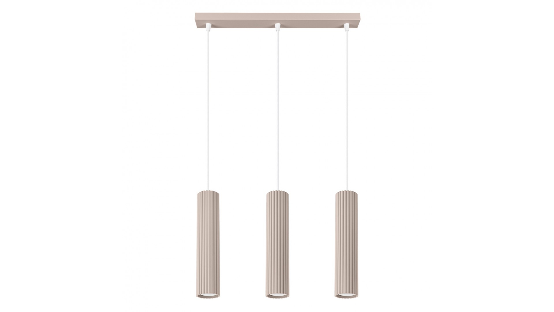 Lampa wisząca KARBON 3L taupe Sollux SL.1774