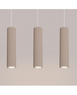 Lampa wisząca KARBON 3L taupe Sollux SL.1774
