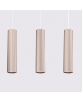 Lampa wisząca KARBON 3L taupe Sollux SL.1774