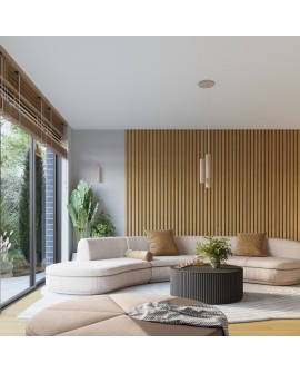 Lampa wisząca KARBON 3L taupe Sollux SL.1774