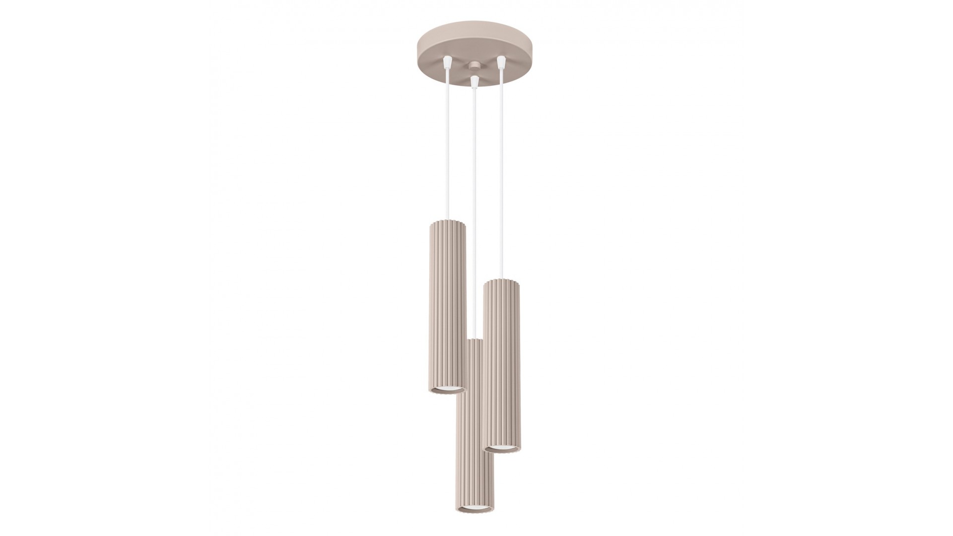 Lampa wisząca KARBON 3P taupe Sollux SL.1775