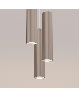 Lampa wisząca KARBON 3P taupe Sollux SL.1775