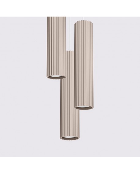 Lampa wisząca KARBON 3P taupe Sollux SL.1775