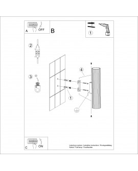Kinkiet KARBON 30 taupe Sollux SL.1776