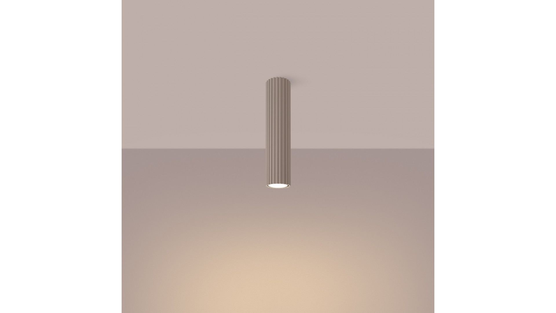 Plafon KARBON 30 taupe Sollux SL.1778