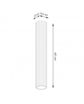 Plafon KARBON 30 taupe Sollux SL.1778