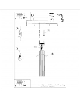 Plafon KARBON 30 taupe Sollux SL.1778