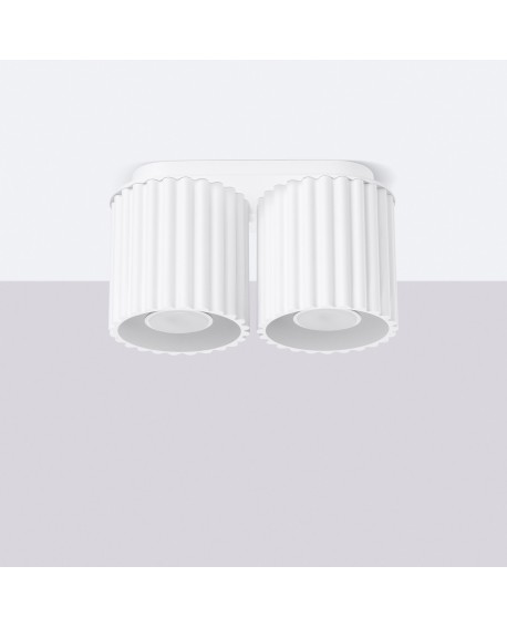 Plafon AURA 2 biały GU10 Sollux SL.1780